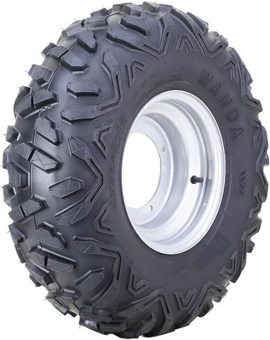 مجموعة عجلات إطارات WANDA 23X8-10 ATV 23X8X10 مع 4 عروات على 156 مم PCD 2+3 حافة عجلة فضية أوفست 10421 in Kuwait