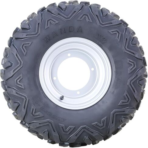 مجموعة عجلات إطارات WANDA 23X8-10 ATV 23X8X10 مع 4 عروات على 156 مم PCD 2+3 حافة عجلة فضية أوفست 10421 in Kuwait