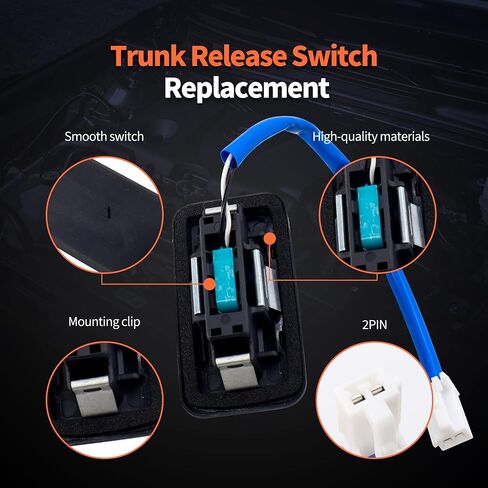 HiSport Rear Tailgate Handle Release Trunk Switch - Compatible with Kia Optima Forte Cadenza Optima Hybrid Replaces 81260-2G000 812602G000 in Saudi Arabia