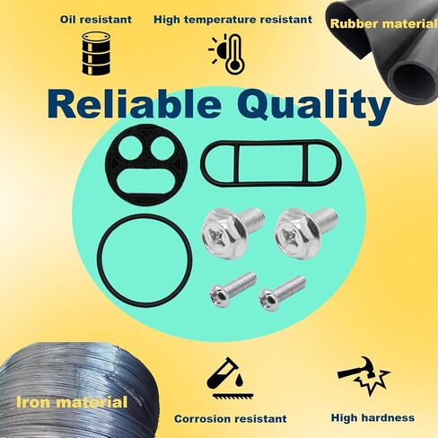 Fuel Valve Repair Kit Compatible with Yamaha PW80 Y-Zinger YZ80 YZ85 Suzuki DR250 DR350 Kawasaki KLX250R Replace# 18-2727V in Saudi Arabia