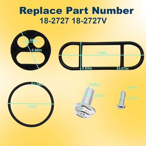 Fuel Valve Repair Kit Compatible with Yamaha PW80 Y-Zinger YZ80 YZ85 Suzuki DR250 DR350 Kawasaki KLX250R Replace# 18-2727V in Saudi Arabia