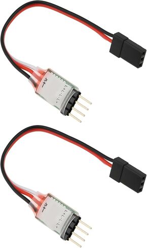 2 قطعة 4Pin-JR RC LED ضوء المصباح تحكم LED سلك مضيء لنموذج السيارة in Kuwait