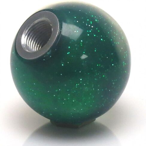 American Shifter 60252 Green Metal Flake Shift Knob with 16mm x 1.5 Insert (White 08 First Sergeant) in Saudi Arabia