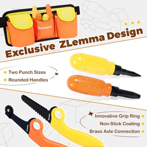 مجموعة أدوات بناء من الورق المقوى للأطفال مع مثقاب كهربائي وحزام أدوات - 258 قطعة، مجموعة بناء العلوم والتكنولوجيا والهندسة والرياضيات للمشروعات الحرفية الإبداعية، لعبة هندسية تعليمية للأولاد والبنات in Kuwait