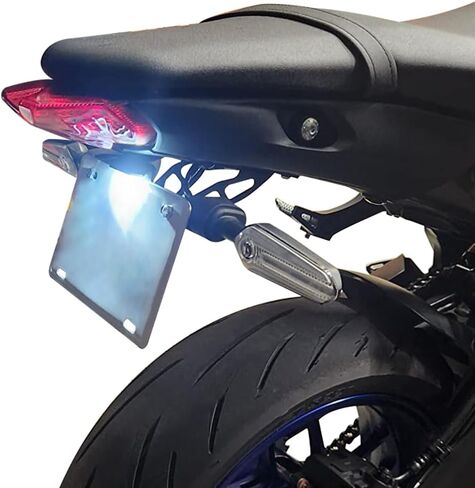 Xitomer Fender Eliminator مناسب لـ MT-09 2021 2022 2023 MT09 SP، حامل لوحة الترخيص لـ MT 09 Tail Tidy مع الضوء، متوافق مع إشارة الانعطاف OEM لما بعد البيع in Saudi Arabia