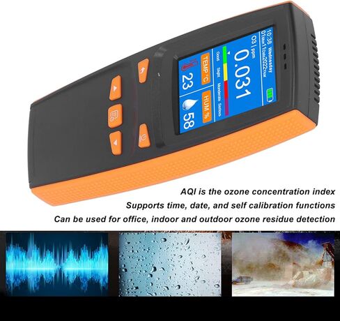 WALFRONT Gas Detector Intelligent O3 Detector Analyzer Handheld Tester Meter Air Detector 2.8 Inch LCD 320 x 240 Pixels in Saudi Arabia