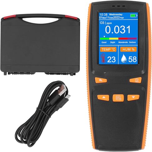 WALFRONT Gas Detector Intelligent O3 Detector Analyzer Handheld Tester Meter Air Detector 2.8 Inch LCD 320 x 240 Pixels in Saudi Arabia