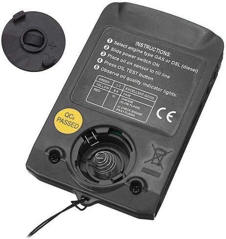 Eujgoov High Accuracy Digital Oil Quality Detector, Gas Fluid Analyzer for Engine with Calibration Function, Oil Safety Inspection, and Easy Carry Design (Black) in Saudi Arabia