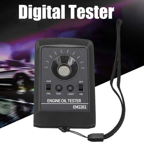 Eujgoov High Accuracy Digital Oil Quality Detector, Gas Fluid Analyzer for Engine with Calibration Function, Oil Safety Inspection, and Easy Carry Design (Black) in Saudi Arabia