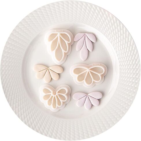 Floral Clay Earrings 3 Styles Aestheticism Petal for Jewelry Making Small Models Petal Clay in Saudi Arabia