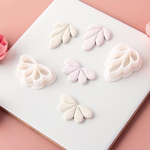 Floral Clay Earrings 3 Styles Aestheticism Petal for Jewelry Making Small Models Petal Clay in Saudi Arabia