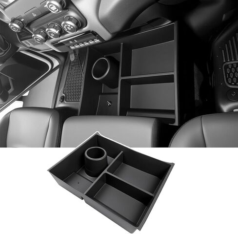 منظم تحت المقعد متوافق مع 2013-2025 Ram 1500 2500 3500-5500 مقعد كلاسيكي تحت صندوق المقعد مع حامل أكواب منظم وحدة تحكم مركزية لملحقات ذاكرة الوصول العشوائي (مقعد مقعد كلاسيكي RAM) in Kuwait