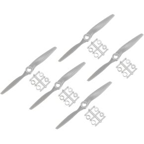 MECCANIXITY 5Pcs 10x6 Inch Propeller RC Propellers 2-Vane Blades Props Gray with Adapter Rings for RC Airplane Aircraft Prop Replacement in Kuwait