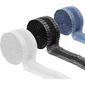 3 Rolls Iron-On Instant Hem Tape,Hemming Tape for Pants Washable Hems Tapes Hem Pants Without for Jeans Suit Pant Trouser Mouth (3 Colors,3.2 Yard/Roll) in Saudi Arabia