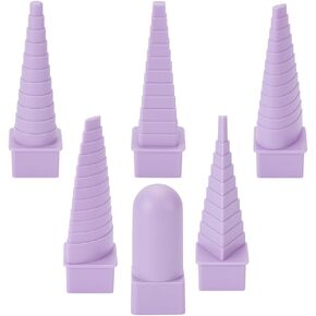 UNICRAFTALE 6 قطع 6 أنماط سلك تغليف مغزل البلاستيك مجوهرات شكل مغزل عدة متوسطة الأوركيد صنع المجوهرات أدوات الانحناء لتغليف سلك المجوهرات وتشكيل حلقة القفز in Kuwait