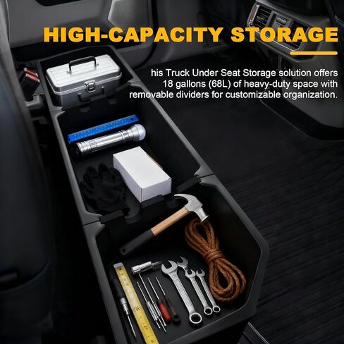 PENSUN Detachable Upgraded Underseat Storage Box Fit For Ford F150 SuperCrew Crew Cab 2015 2016 2017 2018 2019 2020 2021 2022 2023 2024 2025 in Saudi Arabia