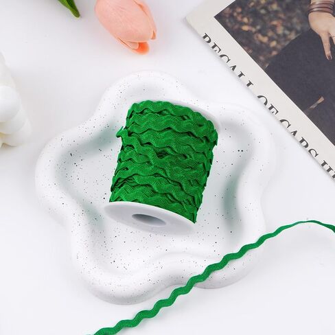 27 Yard Trim Ribbon, Wave Sewing Bending Fringe Trim 0.2 Inch, for DIY Crafts Wedding Bridal Dress, Yellow in Saudi Arabia