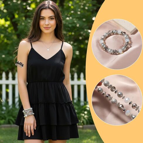 5 قطع سوار مطرز قابل للتكديس أساور مطرزة أنيقة للنساء كريستال حبة بوهو تمتد طبقات الحجر أساور العصرية زي المجوهرات هدية متعدد الطبقات ديسكو الكرة الأوجه سوار in Kuwait