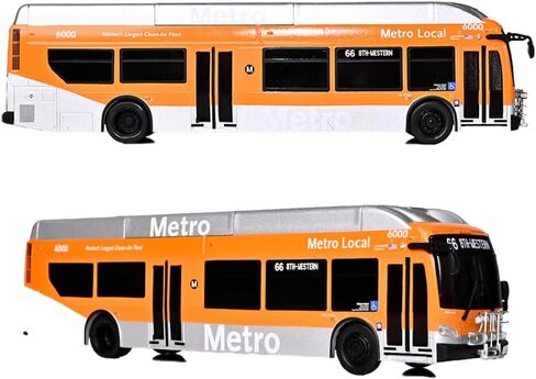 النسخ المتماثلة المميزة NFI Xcelsior XN40 Transit Bus: Los Angeles Metro 1:160 (N Scale) Diecast Model Bus in Kuwait