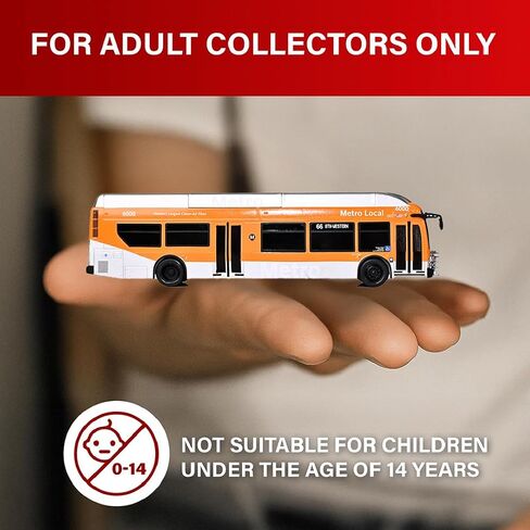 النسخ المتماثلة المميزة NFI Xcelsior XN40 Transit Bus: Los Angeles Metro 1:160 (N Scale) Diecast Model Bus in Kuwait