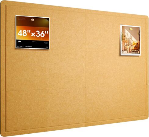 لوحة إعلانات، بديل لوحة الفلين مقاس 36 × 24 بوصة، 6 عبوات من لوحات الدبوس اللباد للجدران ديكور المنزل والمكتب، والفصل الدراسي مع 30 علامة تبويب لاصقة باللون الأسود in Kuwait