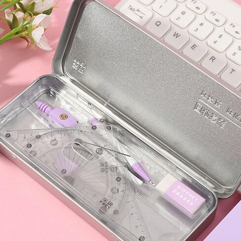 New Compass Ruler Set – 8-Piece Multifunctional School Supplies, Precise Measurement Tools for Students, Waterproof and Durable in Saudi Arabia