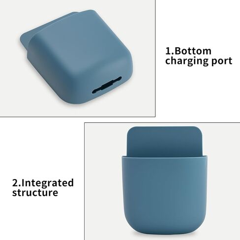 Remote Control Holder Wall Mounted Remote Control Holder Box Self-Adhesive Storage Box for Wall Beside Table Phones Small Items Pen Holders Organizer(White) in Saudi Arabia
