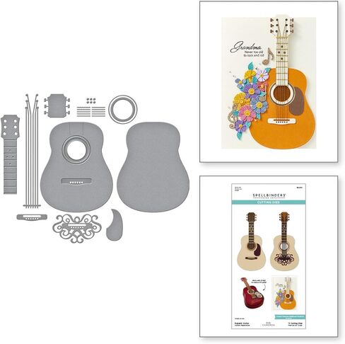 يموت Spellbinders S6-254 جيتار مهيب محفور من مجموعة النوتات الموسيقية بيبي من بيبي كاميرون in Kuwait