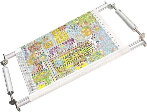 زوجين التطريز الفن التطريز كليب الإطار عبر غرزة 4 فتحة الضغط الثقيلة التطريز ضمادة إطار التطريز إطار التطريز إطار التمرير التطريز إطارات التطريز (الأزرق، 50 سم) in Kuwait