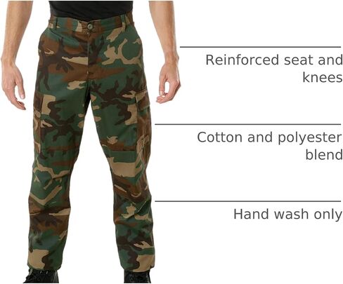 Rothco BDU Pant Woodland P/C - طويل، متوسط in Saudi Arabia