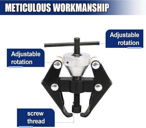 طرف البطارية وساحب ذراع الممسحة، مزيل سحب محامل الذراع عالي التحمل، أداة إزالة ذراع ممسحة الزجاج الأمامي القابلة للتعديل 35-85 مم، مجموعة إصلاح السيارات العالمية لمعظم السيارات (قطعة واحدة) in Kuwait