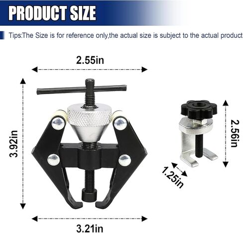 طرف البطارية وساحب ذراع الممسحة، مزيل سحب محامل الذراع عالي التحمل، أداة إزالة ذراع ممسحة الزجاج الأمامي القابلة للتعديل 35-85 مم، مجموعة إصلاح السيارات العالمية لمعظم السيارات (قطعة واحدة) in Kuwait