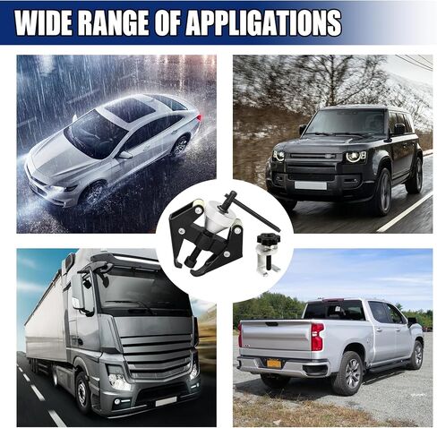 طرف البطارية وساحب ذراع الممسحة، مزيل سحب محامل الذراع عالي التحمل، أداة إزالة ذراع ممسحة الزجاج الأمامي القابلة للتعديل 35-85 مم، مجموعة إصلاح السيارات العالمية لمعظم السيارات (قطعة واحدة) in Kuwait