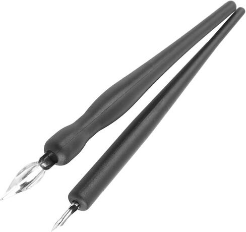 Comic Pen Nib Set, 2 Pcs Dip Pen Nibs Holders with 5 Comic Nib Set Calligraphy Wooden Drawing Holder with Stainless Steel for Writing Painting Signing Present in Saudi Arabia