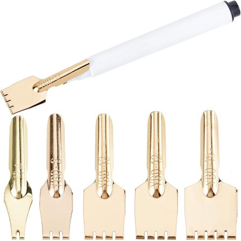 GORGECRAFT 5Pcs Brass Nibs Parallel Pen Tip Set 9/10/11/13/16mm Wide Comic Dip Pen Nibs Kit Artistic Font Writing School Art Supplies for Manga Calligraphy Pen-and-Ink Drawing Stationery Accessories in Saudi Arabia
