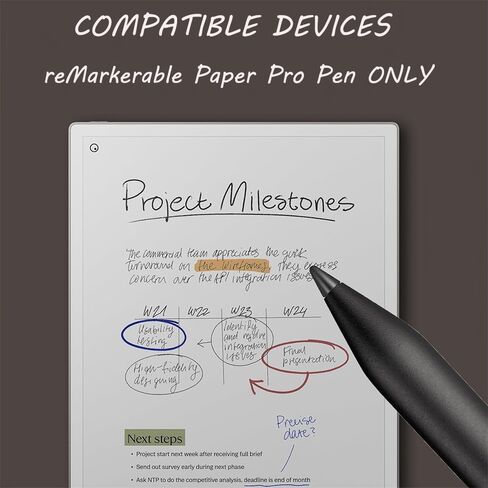 نصائح بديلة لقلم Paper Pro الرائع، سنون مملوءة بالكربون لقلم التحديد/قلم التحديد الإضافي (12 قطعة - أسود) in Kuwait