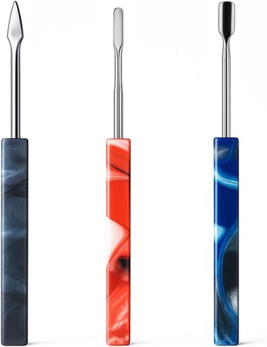 Spacenight Wax Carving Tool Epoxy Resin Grip, Artistic Pattern, Stainless Steel Tip Allows for Precise Pickup and Placement. 3pcs (Blue Marble 3-Piece Set) (Three-Color Combo Set) in Saudi Arabia