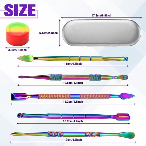 Wax Carving Tool Set 6 Pcs Double-Headed Sculpting Clay Tools with 5 ml Silicone Container and Portable Metal Case, Stainless Steel Wax Sculpting Tool Spoon for Wood, Clay, Pottery in Saudi Arabia