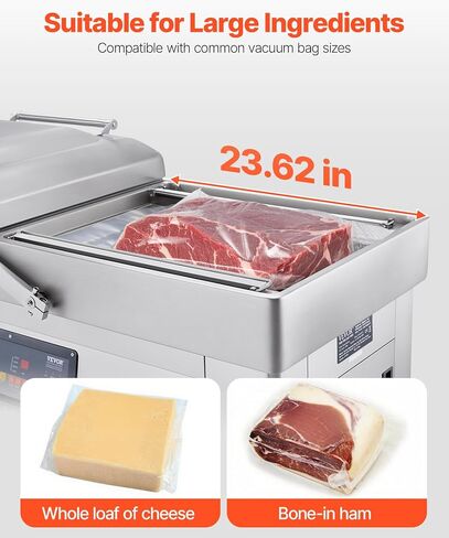 VEVOR Impulse Sealer 12 inch, Manual Heat Seal Machine with Adjustable Heating Mode, Iron Shrink Wrap Bag Sealers for Plastic Mylar PE PP Bags, Portable Poly Bag Sealing Machine with Extra Replace Kit in Saudi Arabia