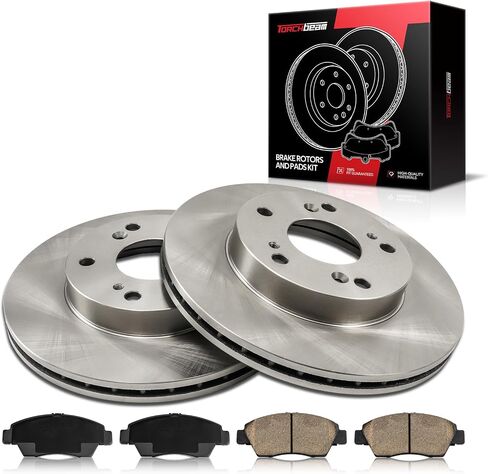 طقم فرامل ودوارات أمامية مقاس 10.31 بوصة من Torchbeam متوافقة مع Honda 2006-2011 Civic 1.3L، 31311 D948 in Kuwait