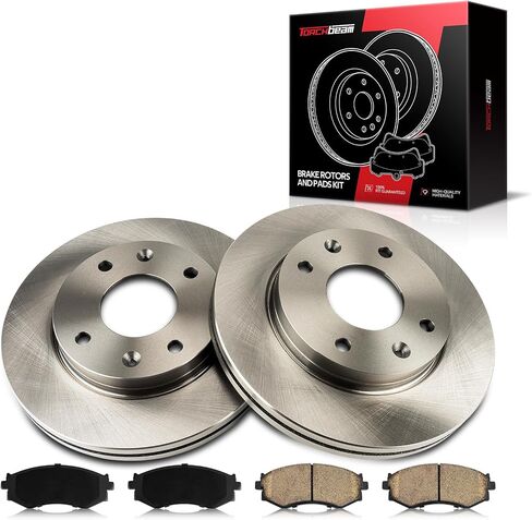 طقم فرامل ودوارات أمامية مقاس 10.11 بوصة من Torchbeam متوافقة مع Kia 2001-2002 Optima 2.4L، Kia 2002 Optima 2.7L، Kia 2001 Optima 2.5L، 31309 D485 in Kuwait