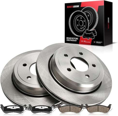 Torchbeam 11.61" Rear Brakes and Rotors Kit Brake Kit Compatible with Mercury 2003-2011 Grand Marquis, Ford 2003-2011 Crown Victoria, Mercury 2003-2004 Marauder, 54105 D932 in Saudi Arabia