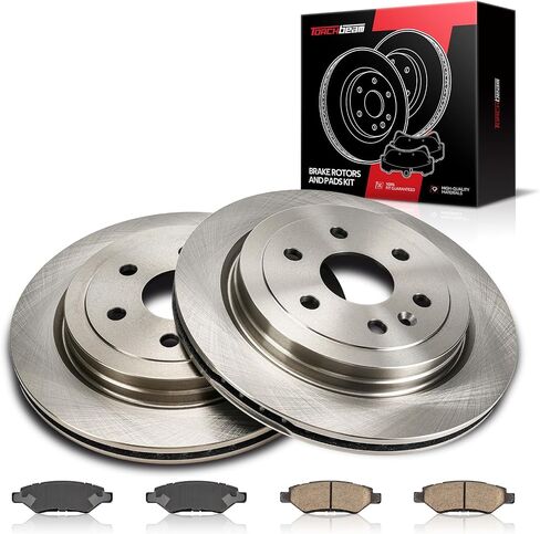 Torchbeam 12.4" Rear Brakes and Rotors Kit Brake Kit Compatible with Cadillac 2010-2016 SRX, Saab 2011 9-4X, 55176 D1337 in Saudi Arabia