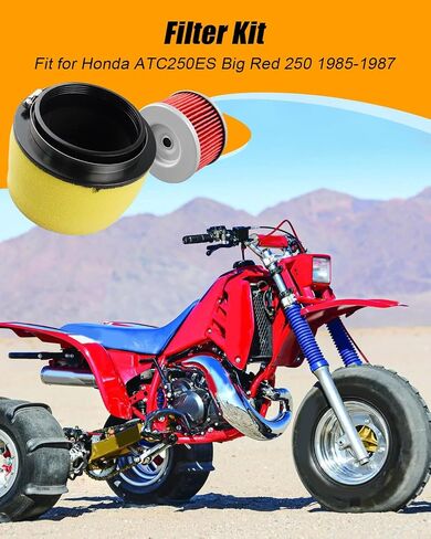 طقم ضبط فلتر الزيت مناسب لهوندا ATC250ES Big Red 250 1985 استبدال 17254-HA0-000 F7T-197 16211-HA0-000، مع غطاء مشعب السحب ومشبك خرطوم التوصيل in Kuwait