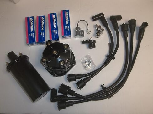FASWORX Tune UP KIT with Distributor Cap, Spark Plugs, Wires, Points, Coil, CONSENSER for MERCRUISER 2.5L with Point Ignition. in Saudi Arabia
