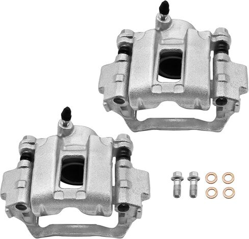 Motorevo Rear Brake Caliper With Bracket Compatible With 2001-2007 Toyota Sequoia, Rear Driver & Passenger Side, 19-B2737 19-B2736, Check "SIZE COLOR" for Other TOYOTA Models in Kuwait