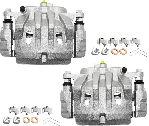Motorevo Rear Brake Caliper With Bracket Compatible With 2001-2007 Toyota Sequoia, Rear Driver & Passenger Side, 19-B2737 19-B2736, Check "SIZE COLOR" for Other TOYOTA Models in Kuwait