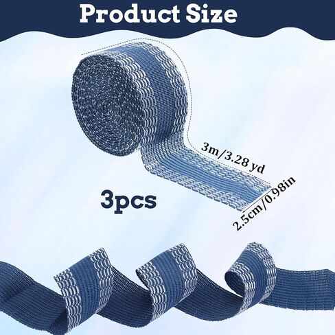 3 Rolls Iron-On Instant Hem Tape,Hemming Tape for Pants Washable Hems Tapes Hem Pants Without for Jeans Suit Pant Trouser Mouth (3 Colors,3.2 Yard/Roll) in Saudi Arabia