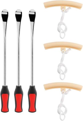 Motorcycle Tire Iron Spoons Heavy Duty Wheel Changing Tools Kit with Rim Protectors for Motorcycles Bikes Steel Plastic 14.5inch 3 Pack in Saudi Arabia