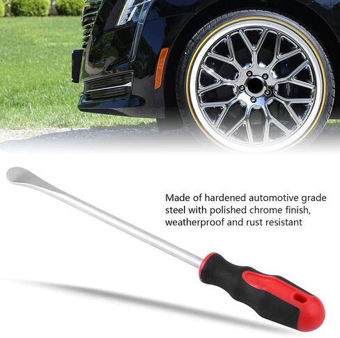 Tire Spoon Tool Tyre Repairing Root Crowbar Heavy Duty Weatherproof Non Slip Handle for Cars Motorcycles Chrome Vanadium Steel 375mm in Saudi Arabia